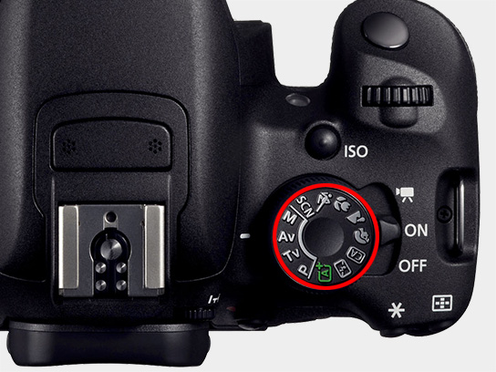 Mode dial on DSLR