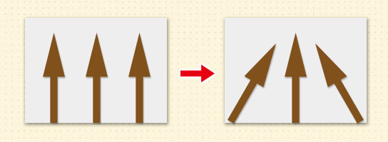 Objects at the edges converge more