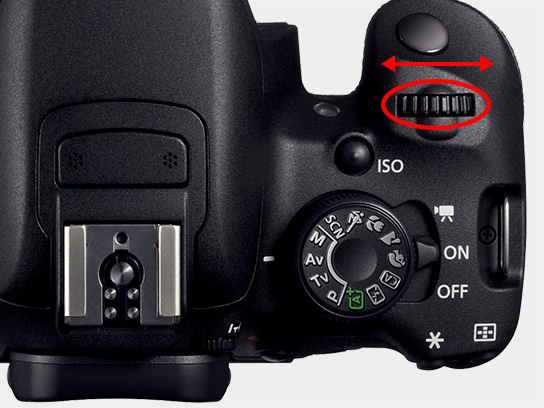Main dial on DSLR