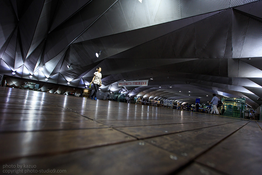 Low position shot with foregrounded floor