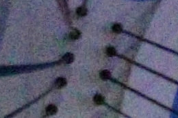 Crop of night scenery with visible noise