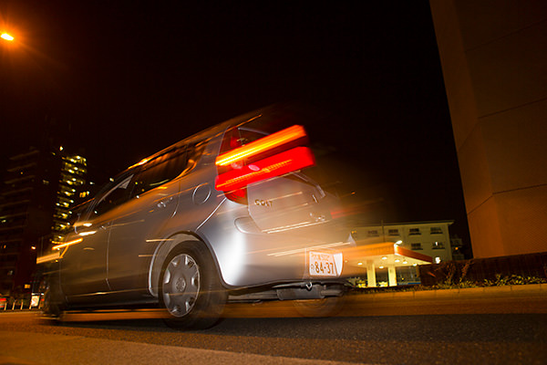 Very shot light trails