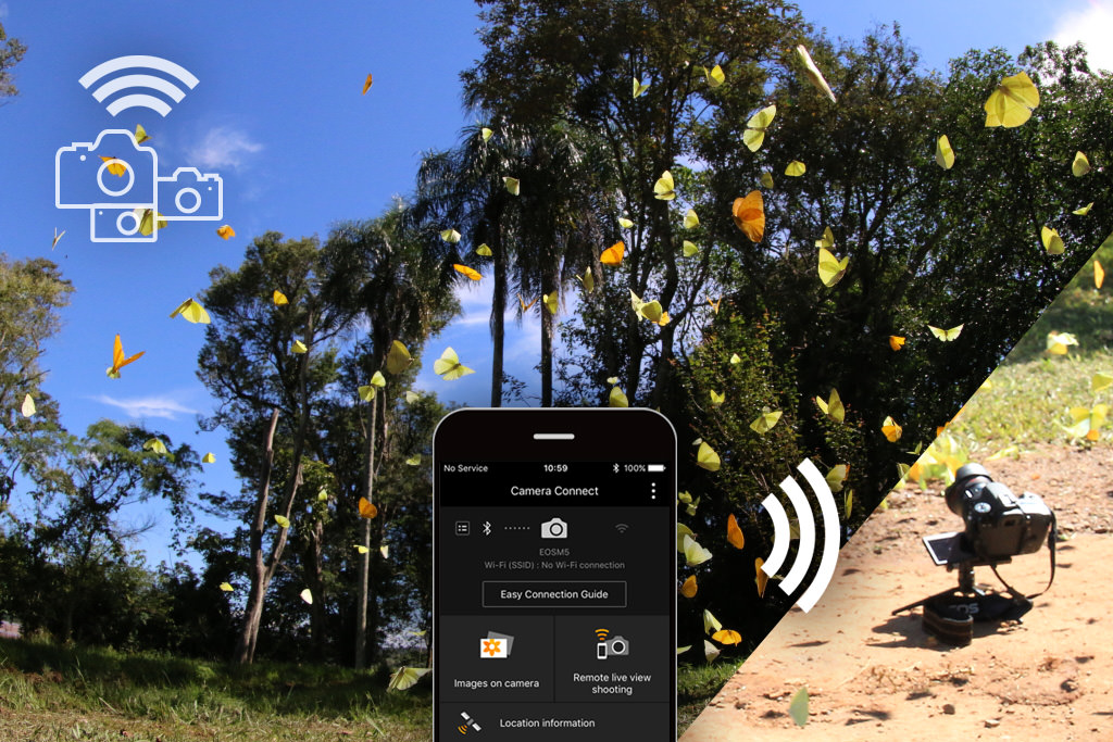 Camera Connect remote shooting in action