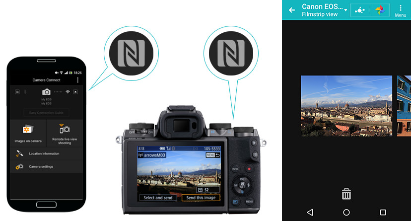 Camera Connect screen
