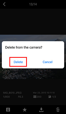 Camera Connect screen