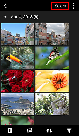 Camera Connect screen