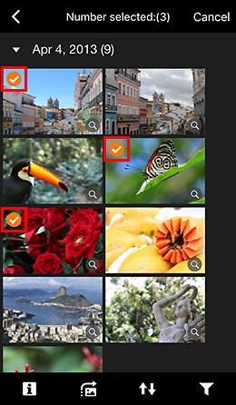 Camera Connect screen
