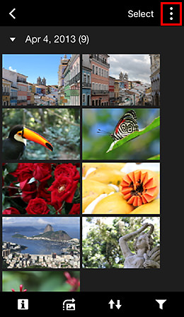 Camera Connect screen