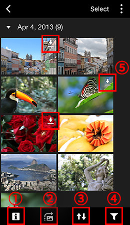 Camera Connect screen