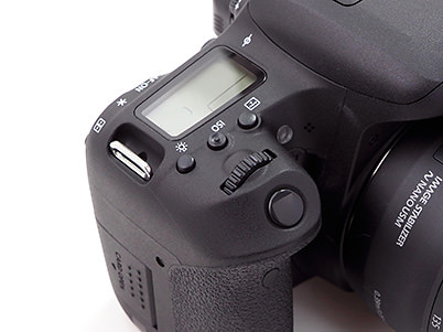 EOS 77D top right panel and controls
