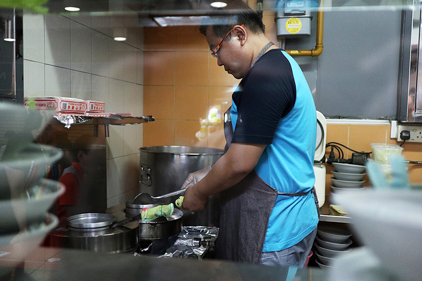 cooking up a serving of fish soup