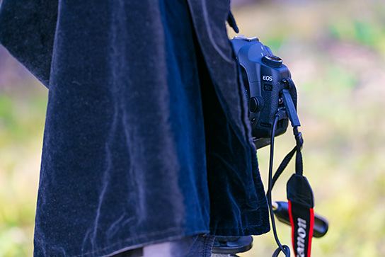 Using a black cloth to photograph fireworks