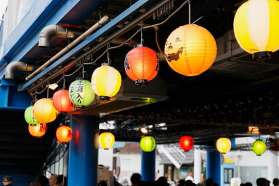 Nakamise (no bokeh circles)