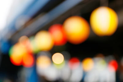 Nakamise (with bokeh circles)