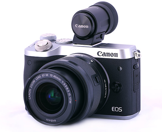EOS M6 with external EVF
