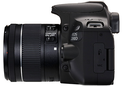 EOS 200D (black) left