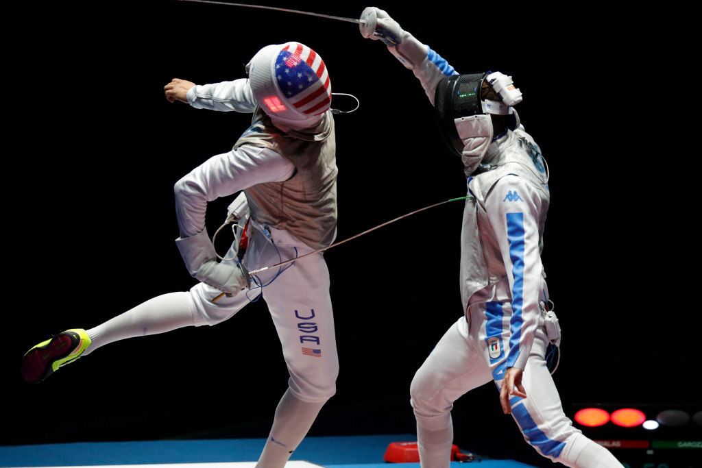 Fencing shot at fast shutter speed