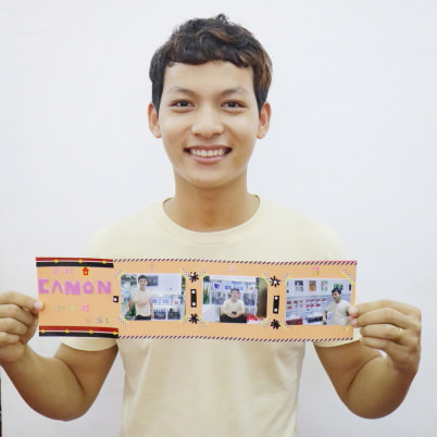 Yangon Photo Craft Workshop participants with their masterpieces (Bellows Photo Card) - 4