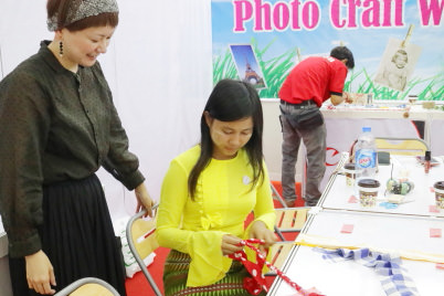 Braiding cloth for the Flag Photo Card