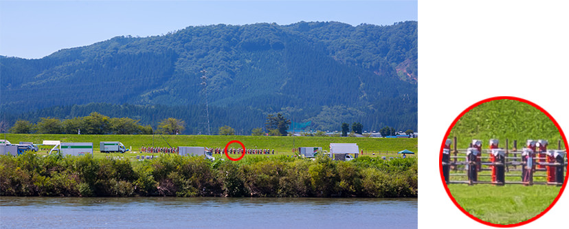 Align the focus of the fireworks with their launching location