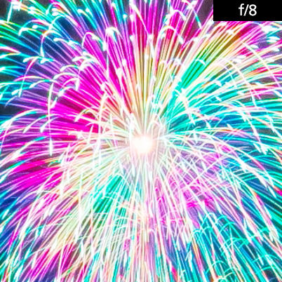 Fireworks too bright