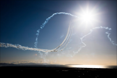 Image of the morning sky after adjusting the white balance during RAW image post-processing 