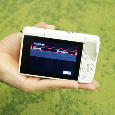 EOS M10: Menu for IS Settings