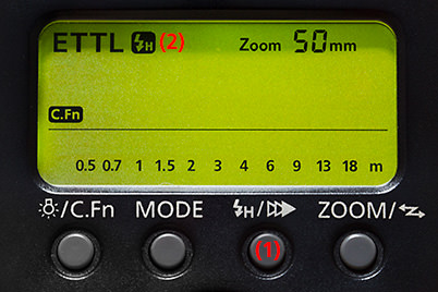 Setting high-speed sync on Speedlite 430EX III-RT