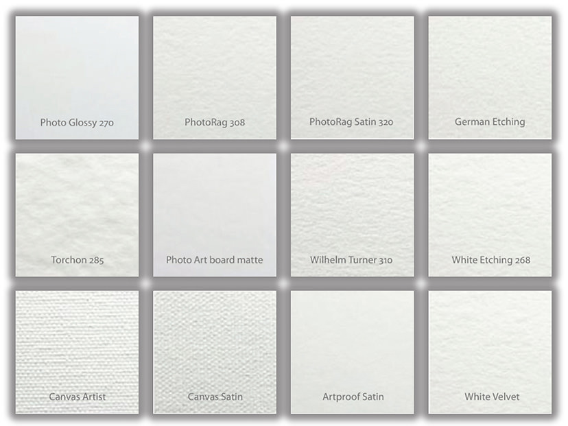 Paper surface or Paper finish