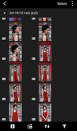 Transferring images through Wi-Fi using Camera Connect