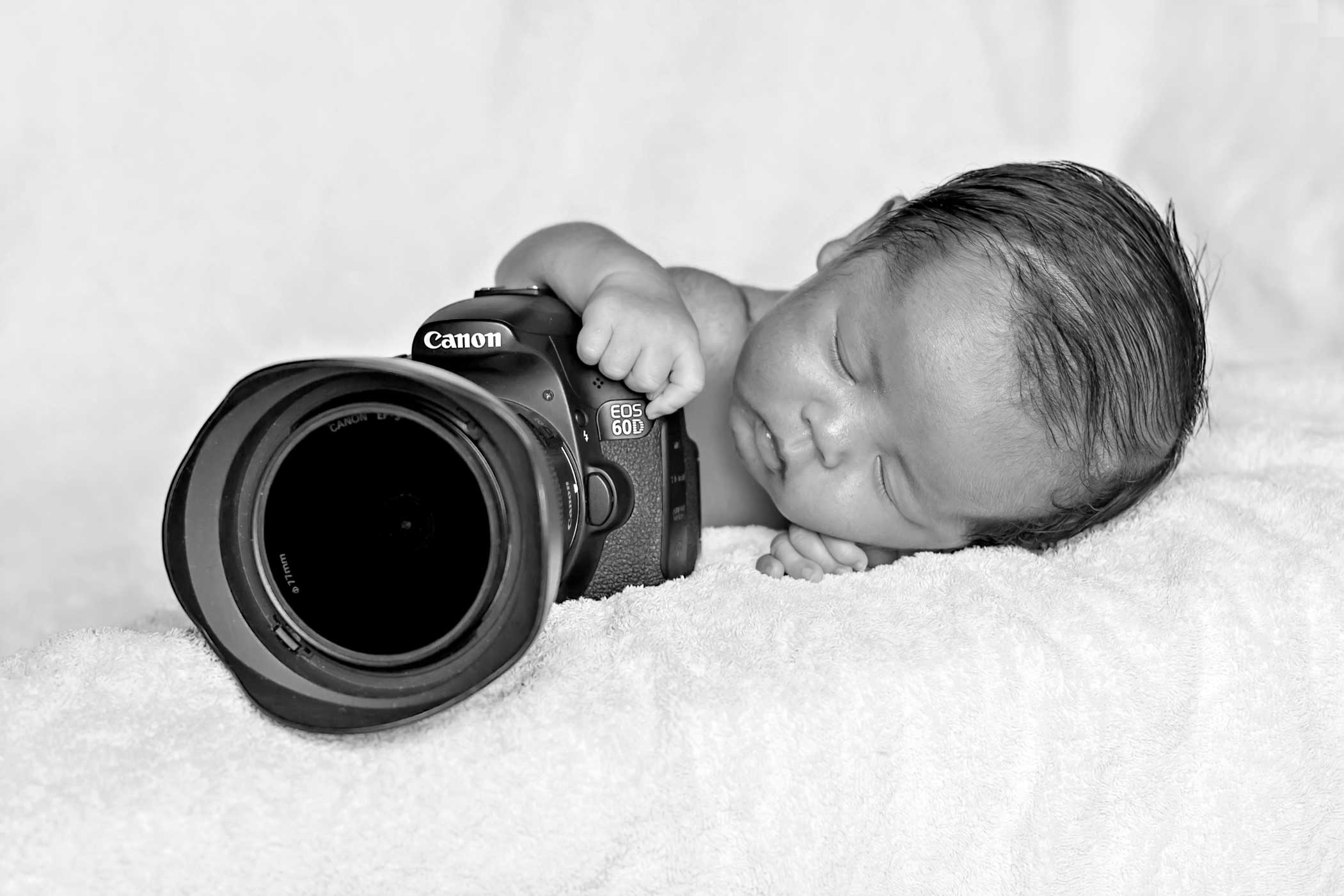 newborn photography with canon eos 60D