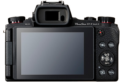 PowerShot G1 X Mark III (rear)