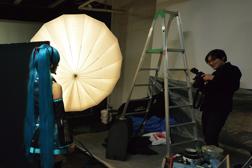 Cosplay studio setting