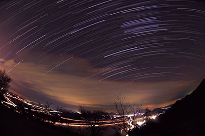 Star trail photo