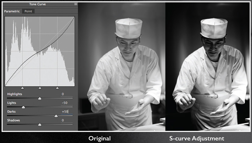 Black and white adjustment