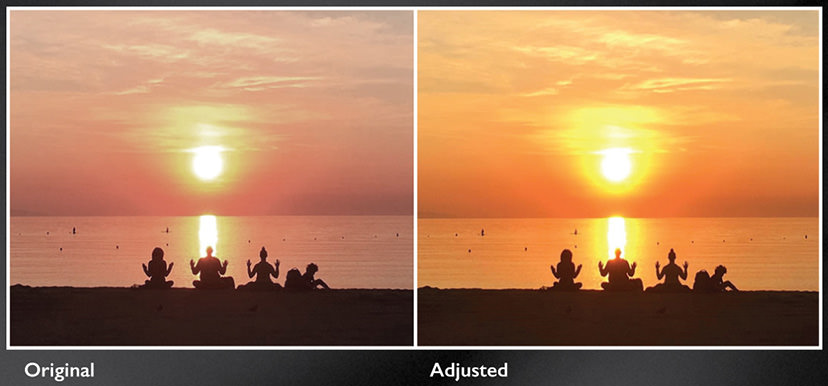 Before and after HSK adjustment