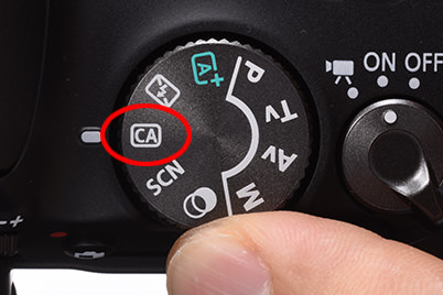 Creative Auto mode on mode dial