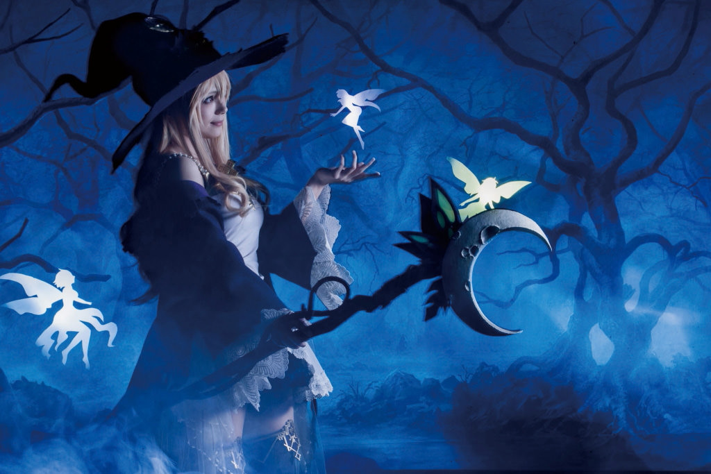 Backdrop with fairies