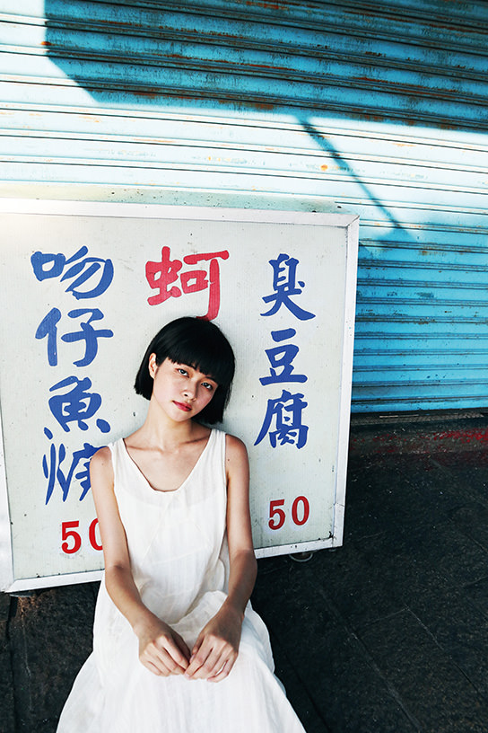 High-angle self-portrait with EOS M6