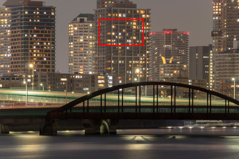 Night photo (Live View example)