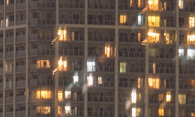 Close up of night photo shot with viewfinder