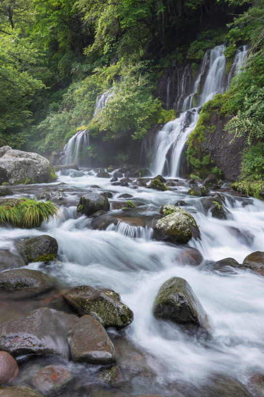 Waterfall in portrait orientation