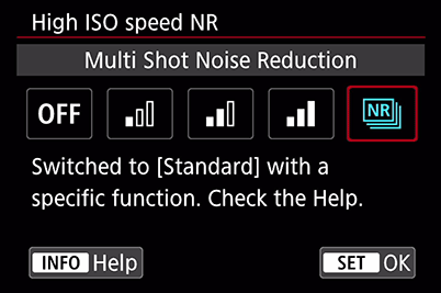 EOS 6D Mark II menu screen