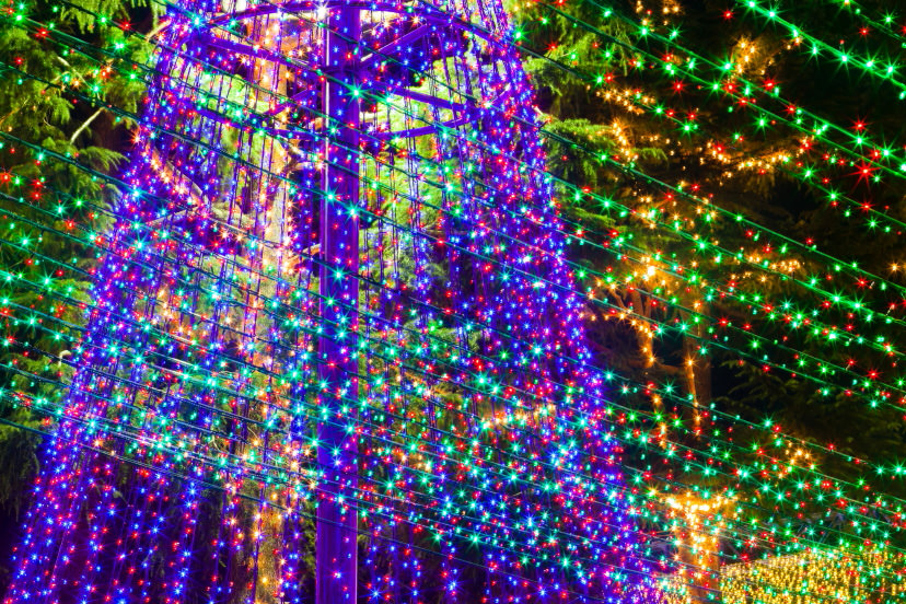 Fairy lights with starbursts