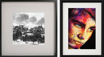 Prints with different matting