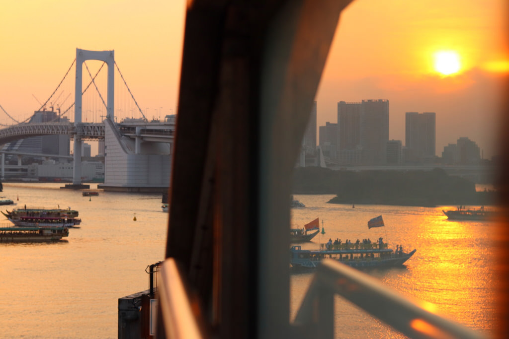 Two worlds at sunset