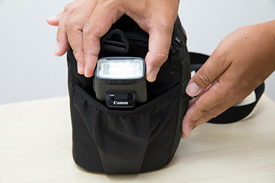 Speedlite 270EX II in camera bag