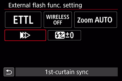 Shutter sync mode item