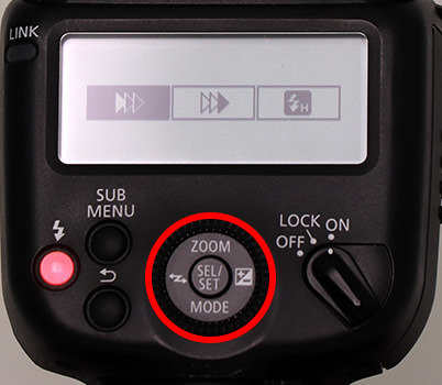 Select shutter sync mode