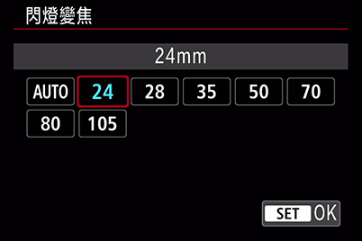 閃光燈放大焦距選擇